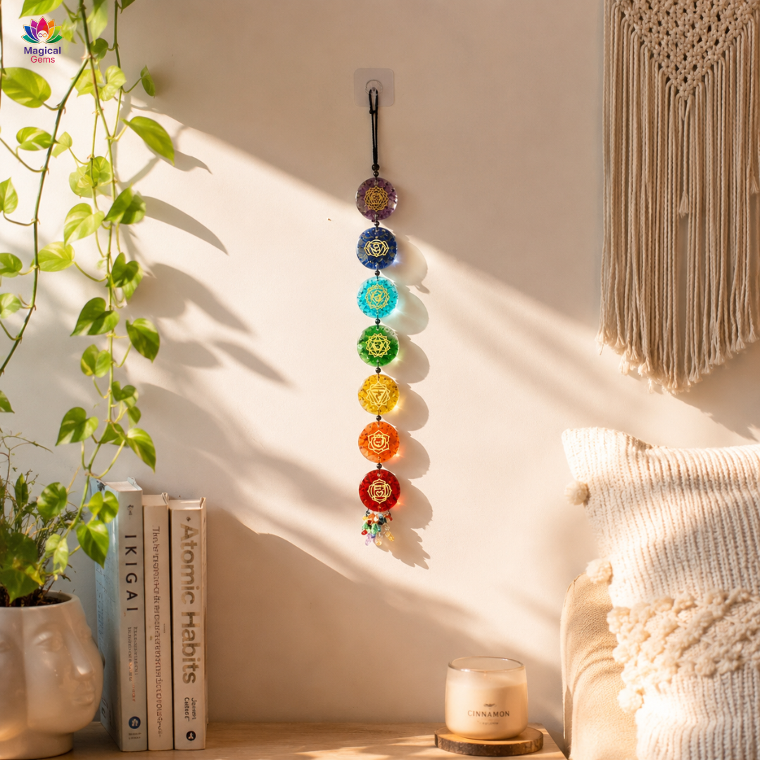 7 Chakra Orgone Hanging – Positive Energy Car & Home Decor