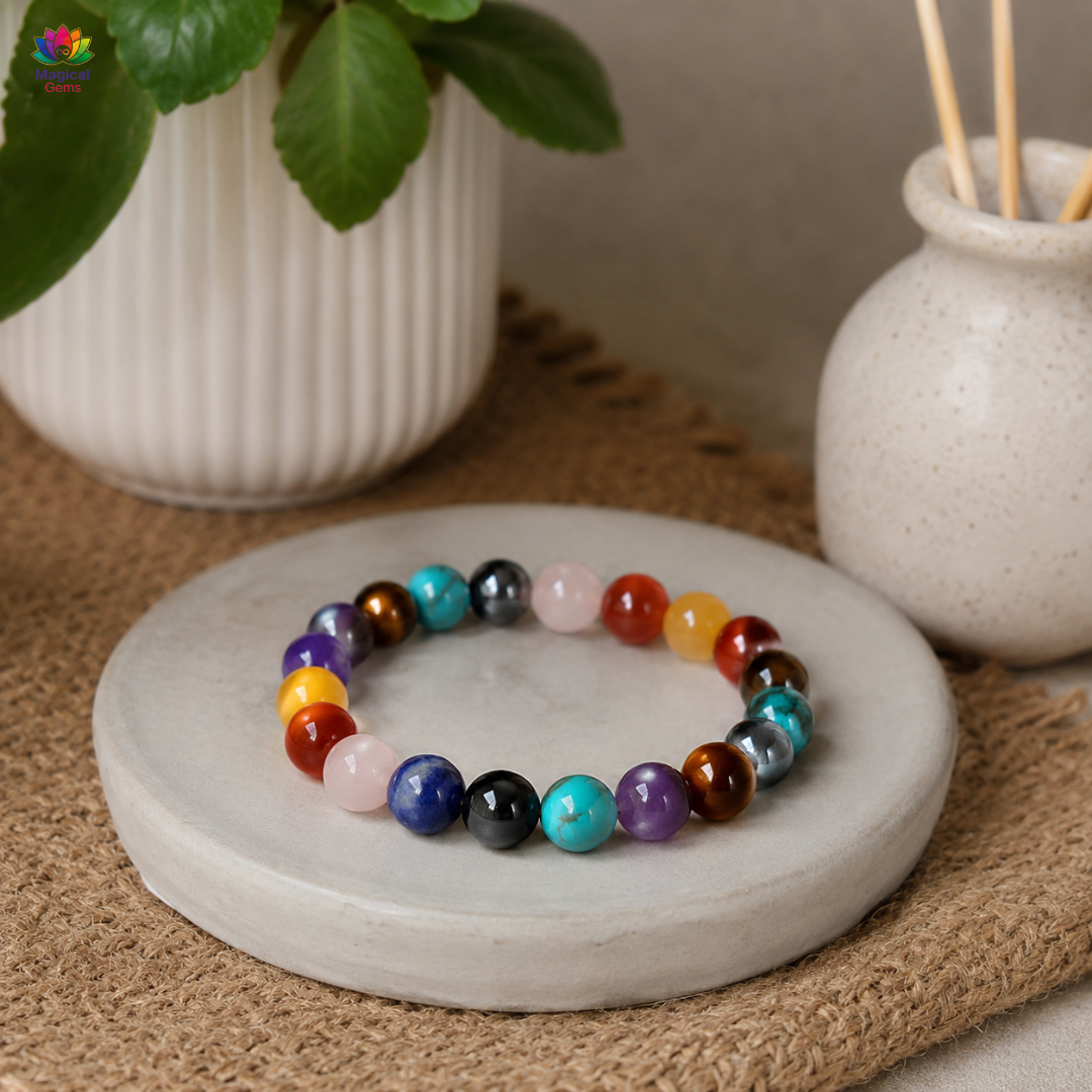 7 Chakra Healing Bracelet – Balance, Positive Energy & Spiritual Protection