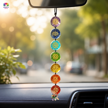 7 Chakra Orgone Hanging – Positive Energy Car & Home Decor