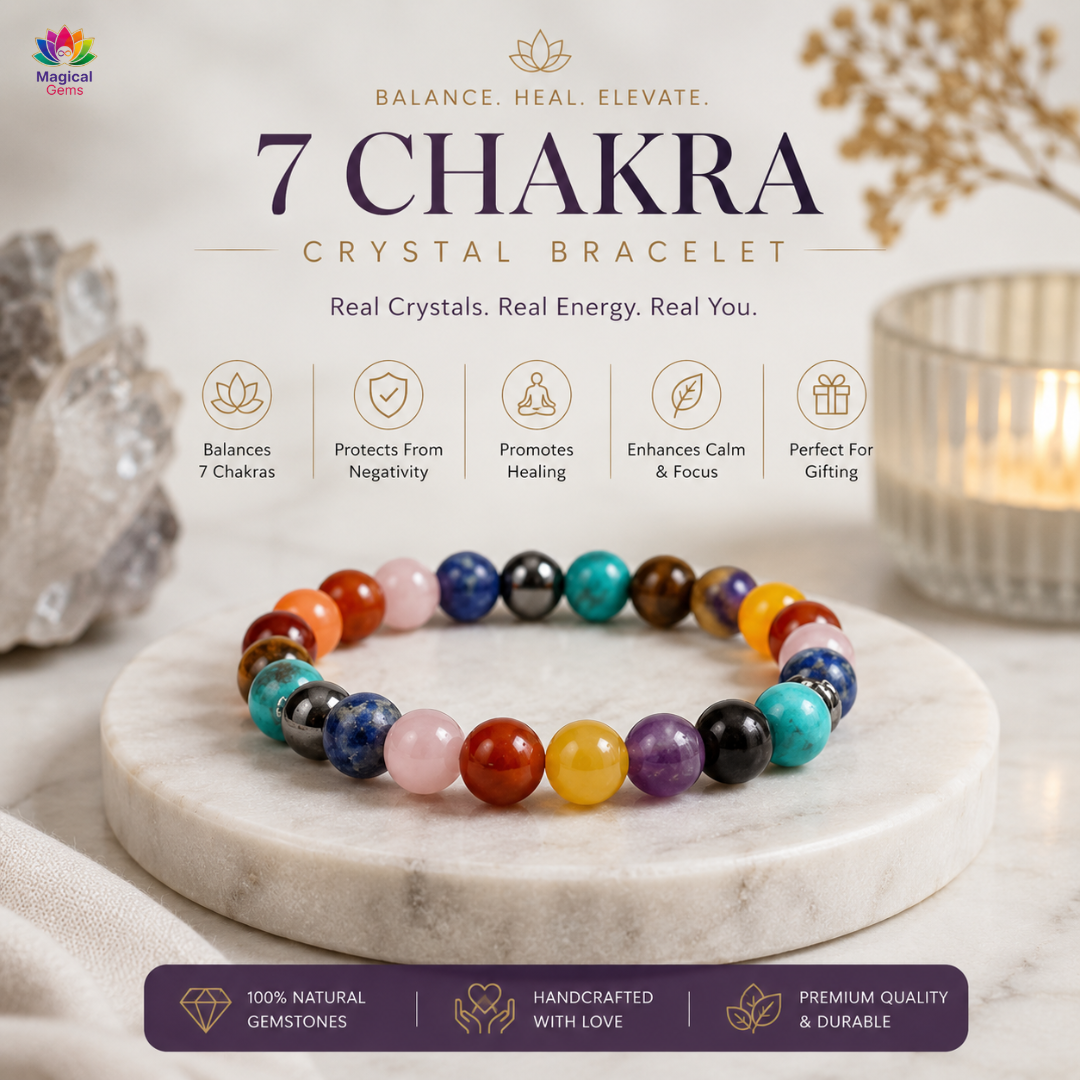 7 Chakra Healing Bracelet – Balance, Positive Energy & Spiritual Protection
