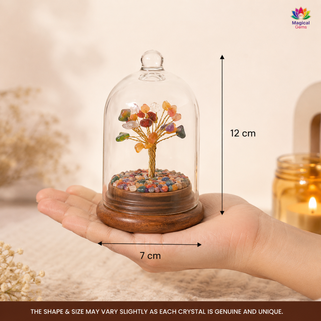 7 Chakra Crystal Dome Tree - Balance, Healing & Positive Energy