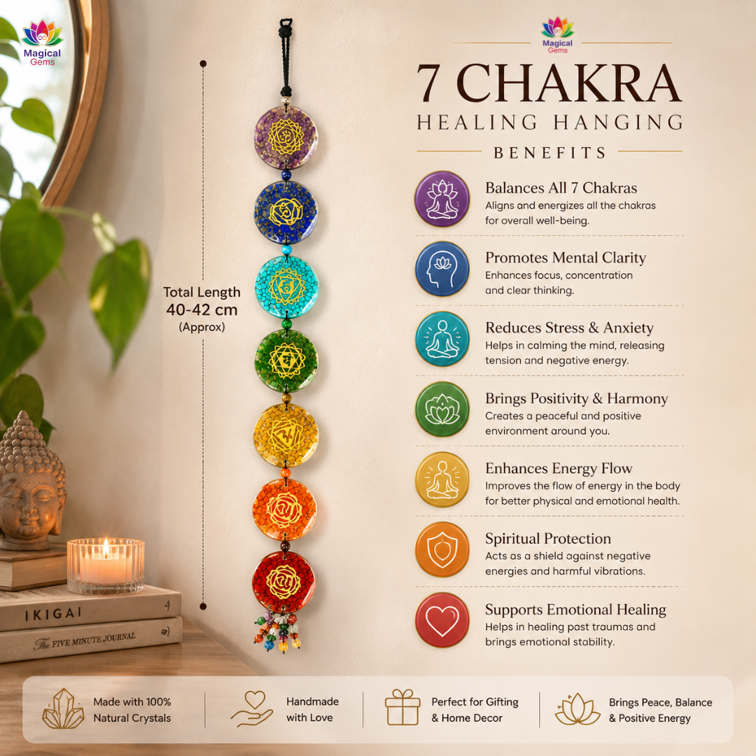 7 Chakra Orgone Hanging – Positive Energy Car & Home Decor