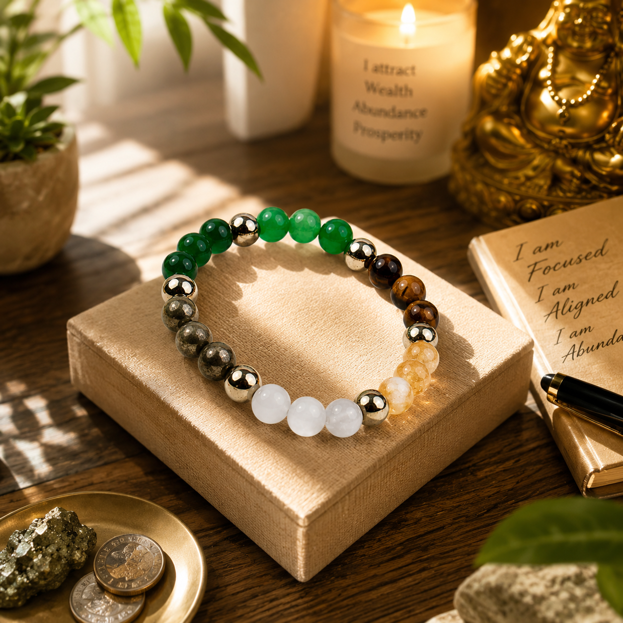 Dhan Yog Wealth Bracelet – Money Attraction, Success & Positive Energy Crystal Bracelet